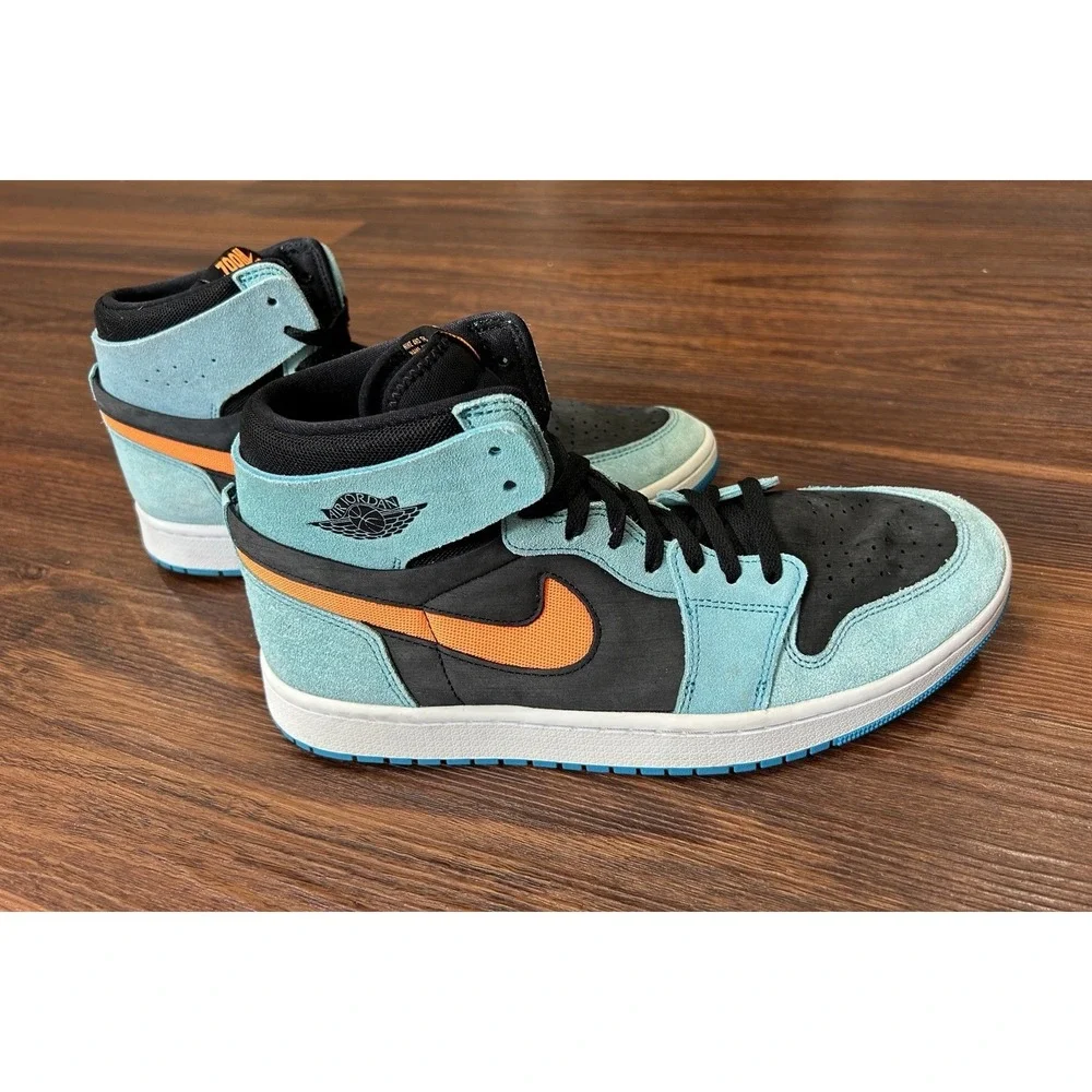 Nike Air Jordan 1 Zoom Air CMFT 2 Mens Size 10.5  Bleached Aqua DV1307-408 Shoes